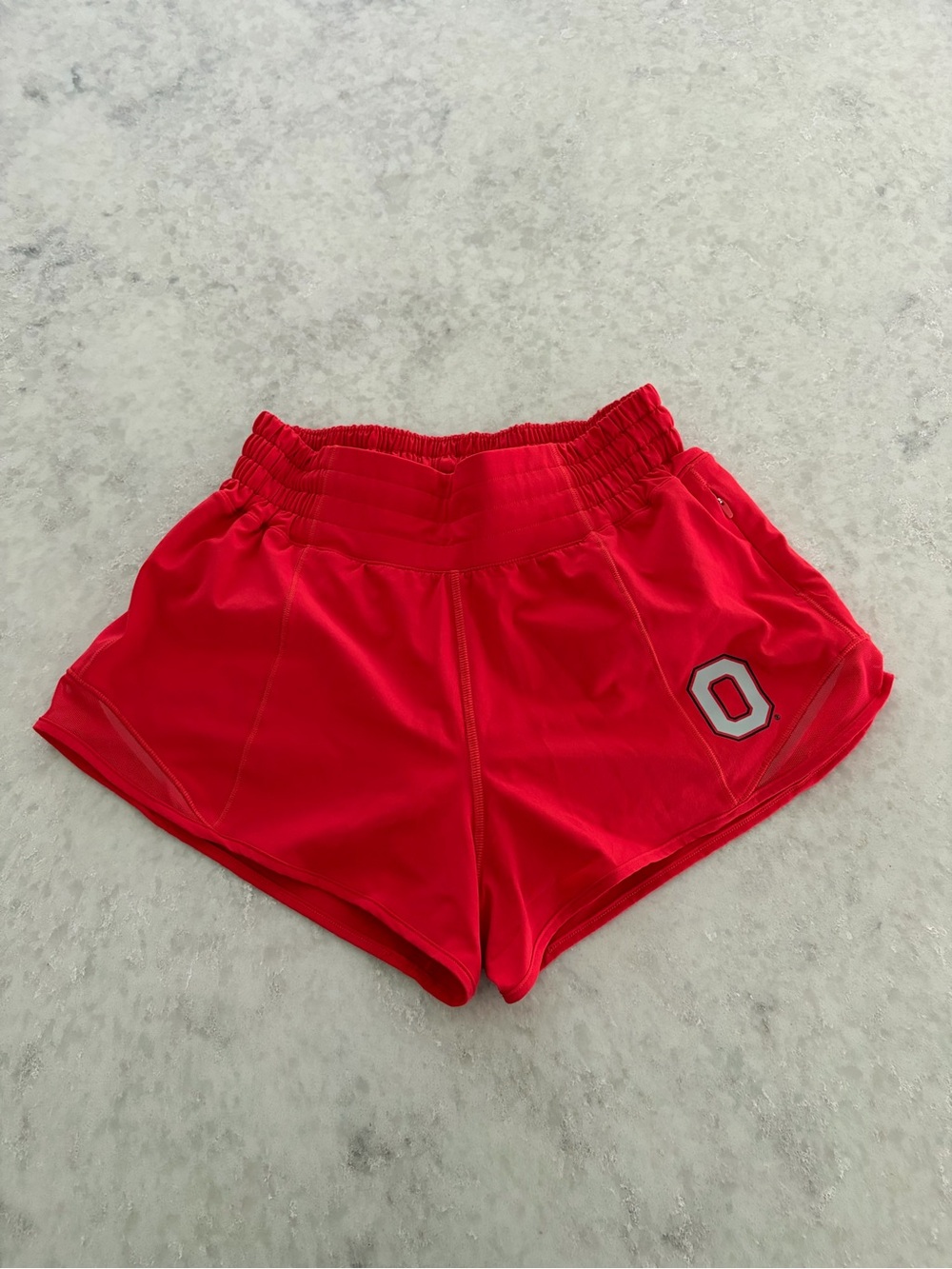 Lululemon Ohio State Buckeyes Hotty Hot Shorts - Red / Size 2